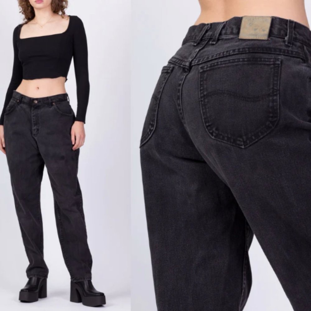 Lee Women's High Rise Jeans - Black